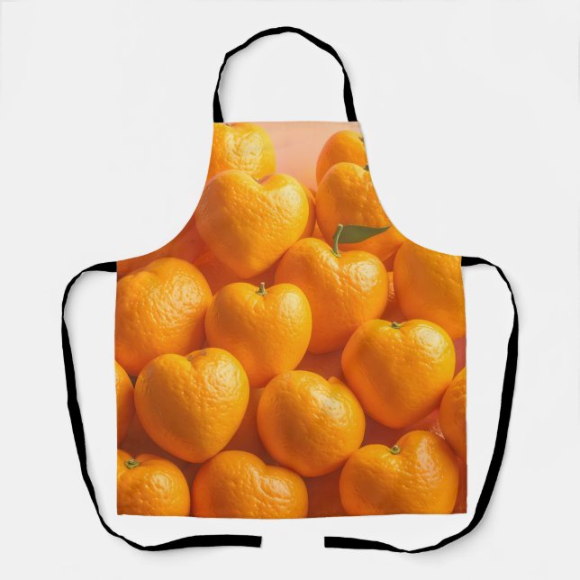 Dreamy Citrus Heart Apron (Front)