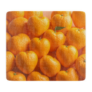 Dreamy Citrus Heart Cutting Board