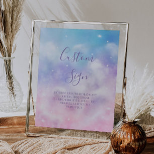 Dreamy Cloud Bridal Shower Custom Sign