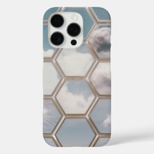 Dreamy Cloud Hexagon Pattern – iPhone 16 Pro Case