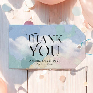 Dreamy Cloud Nine Pastel Thank You Gift Tags