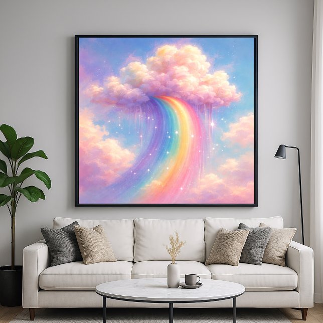 Dreamy Cloud Rainbow - Pastel Painting Style Poster (Creator Uploaded)