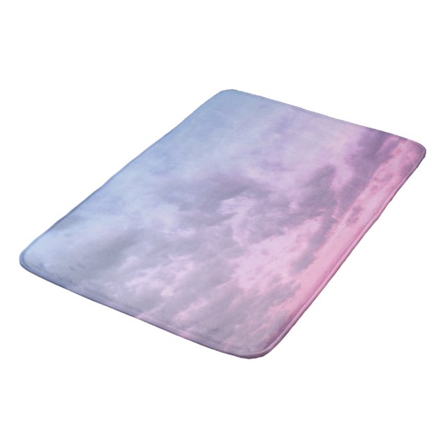Dreamy Clouds 16 - Caribbean Sunset Bath Mat (Angled)