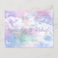 Dreamy Clouds and Stars Wedding Save The Date!