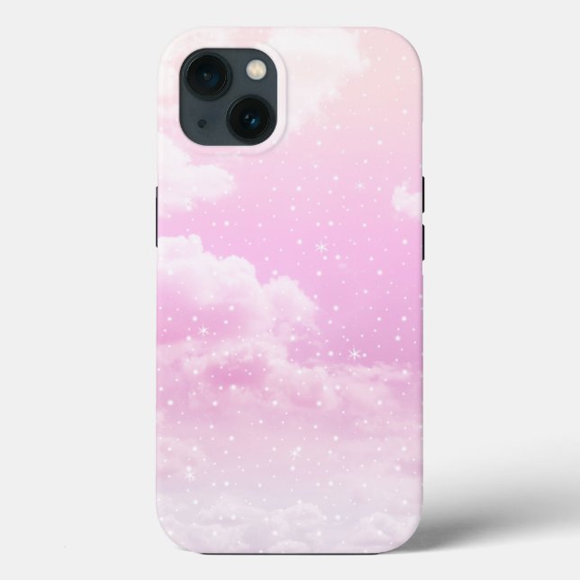 Dreamy Clouds Blush Nebula Bliss 1 Case-Mate iPhone Case (Back)