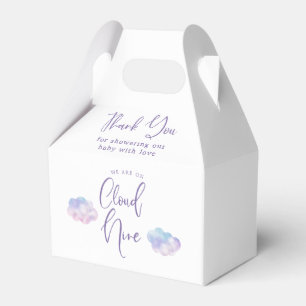Dreamy Clouds Girl Baby Shower Favour Box