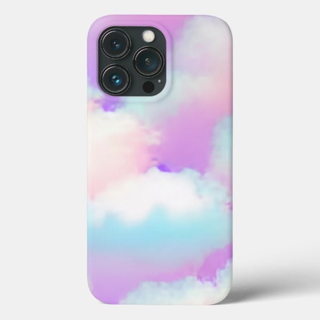 Dreamy Clouds in Vibrant Pastel Colours Case-Mate iPhone Case (Back)