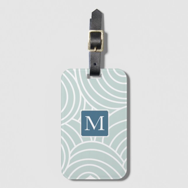 Dreamy Clouds ⎢Monogram Luggage Tag (Front Vertical)