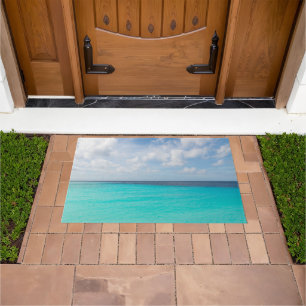 Dreamy Cloudy Ocean Bliss 2 #travel #art Doormat