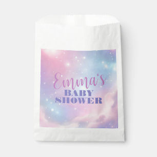 Dreamy Cosmic Galaxy Pastel Pink Blue Starry Favour Bag