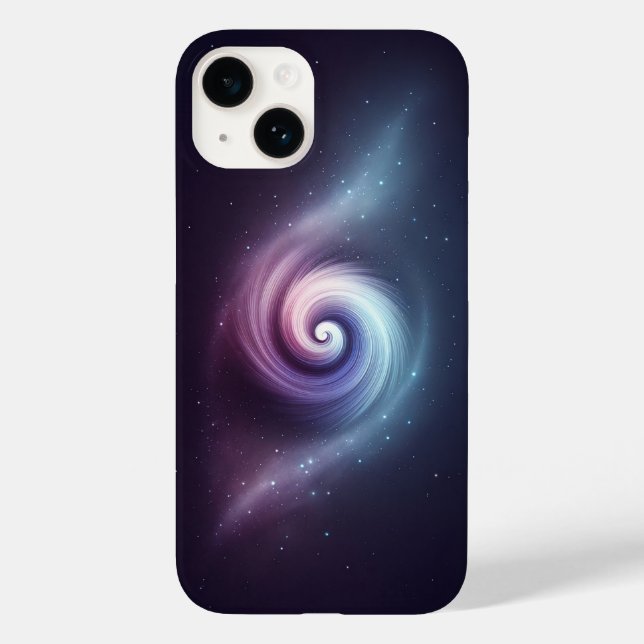Dreamy Cosmic Nebula Spiral Vortex Abstract Pastel Case-Mate iPhone Case (Back)