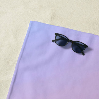 Dreamy Cotton Candy Pastel Gradient Beach Towel