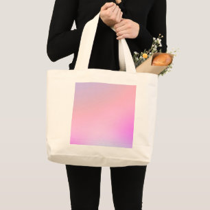 Dreamy Cotton Candy Pastel Gradient Large Tote Bag