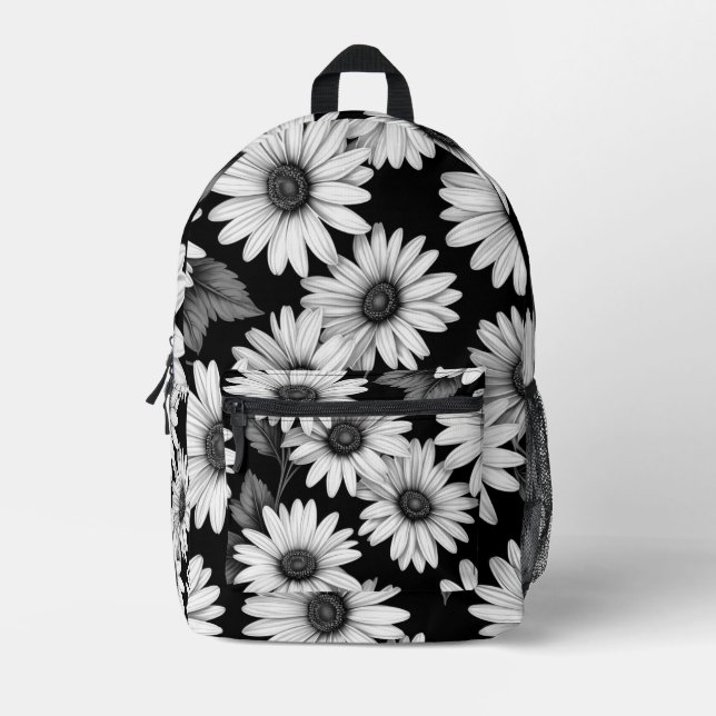 Dreamy Daisies Printed Backpack (Front)