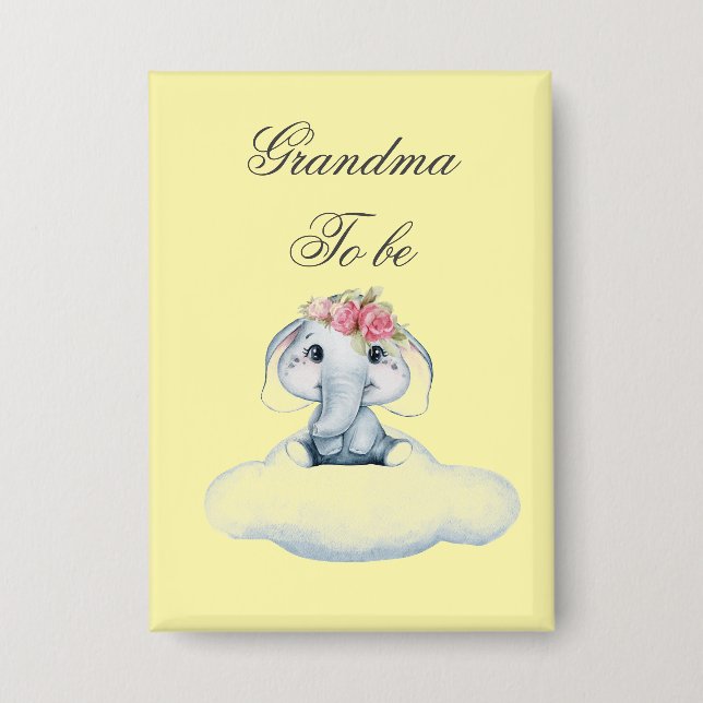 Dreamy Days with Rosie the Elephant.  Button (Front)