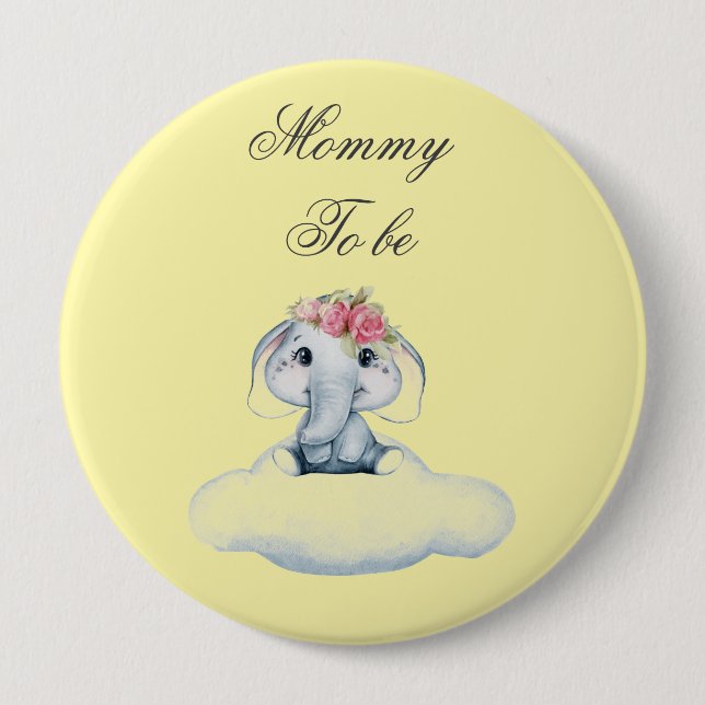 Dreamy Days with Rosie the Elephant.  Button (Front)