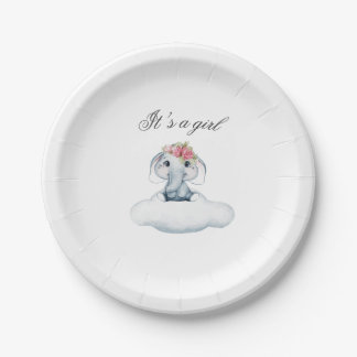 Dreamy Days with Rosie the Elephant. Paper Plate