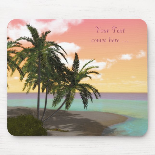 dreamy desert island Mousepad (Front)