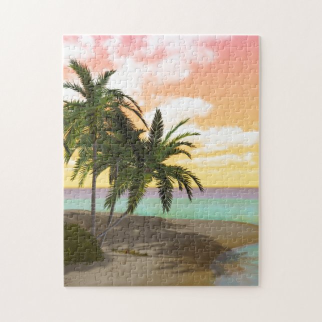 Dreamy Desert Island Puzzle (Vertical)