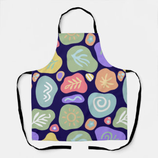 Dreamy Doodles – Vibrant Boho Nature Motif Design Apron
