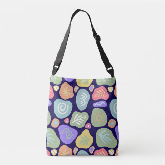 Dreamy Doodles – Vibrant Boho Nature Motif Design Crossbody Bag