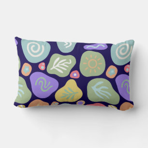 Dreamy Doodles – Vibrant Boho Nature Motif Design Lumbar Cushion