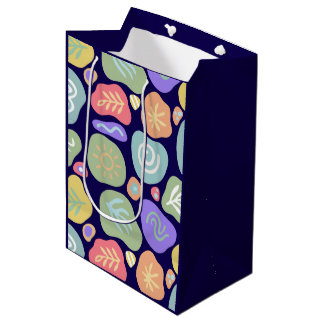 Dreamy Doodles – Vibrant Boho Nature Motif Design Medium Gift Bag