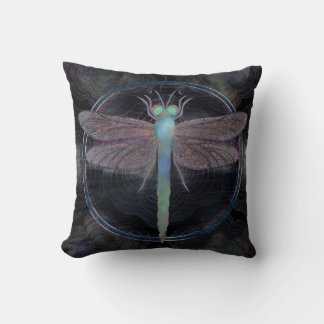 Dreamy Dragonfly “Messenger of Quantum Flight” Cushion