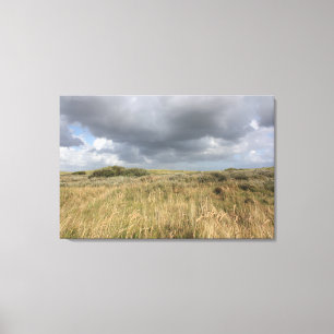 Dreamy Dune Landscape with Dramatic Sky Canvas Print