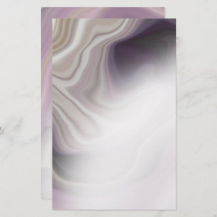 Dreamy Dusty Plum Agate Blank Stationery