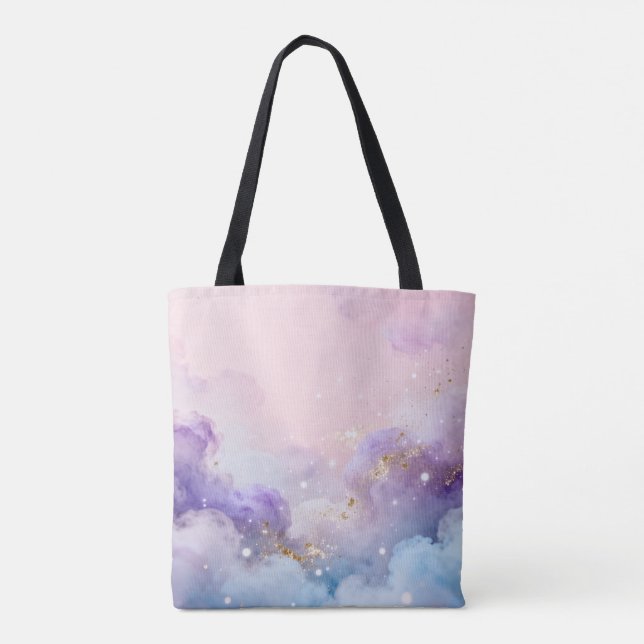 Dreamy Eastern Clouds - Mystical Pastel Tote Bag (Back)