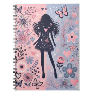 Dreamy Elegance: Pastel Fantasy Notebook Cover