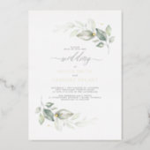 Dreamy Elegant Greenery Soft Minimal Wedding (Front)