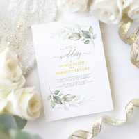 Dreamy Elegant Greenery Soft Minimal Wedding