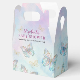 Dreamy Enchanted to Meet You Butterfly Baby Shower Favour Box