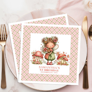 Dreamy Fairy Whimsical Floral Birthday Party Napki Napkin