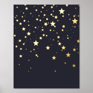 Dreamy Falling Stars Foil Prints