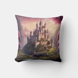 Dreamy Fantasy Castle Artwork Cushion