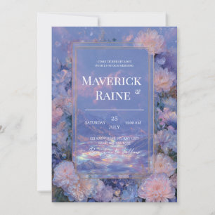 Dreamy Fantasy Mountain Wedding Invitation