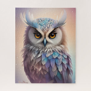 Dreamy Fantasy Owl Soft Pastel Colours Jigsaw Puzzle