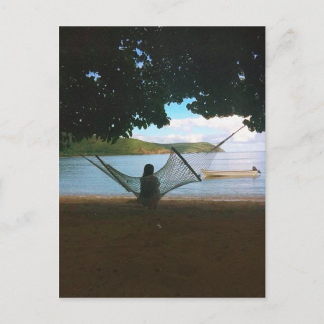 Dreamy Fiji Beach Landscape  Postcard (Front)