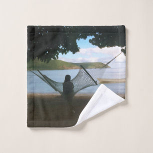 Dreamy Fiji Beach Landscape Wash Cloth