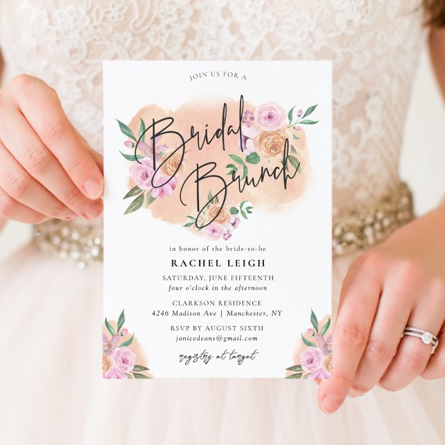 Dreamy Floral Bridal Brunch Shower Card (Creator Uploaded)