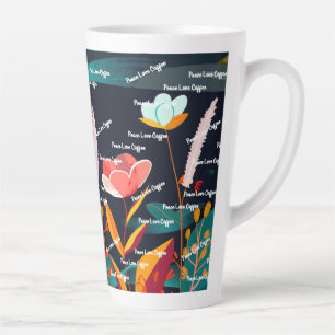 Dreamy Floral Landscape 3 Latte Mug