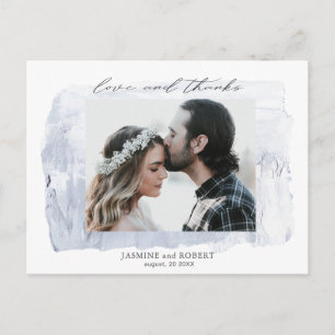 Dreamy Floral   Photo Thank You Postcard