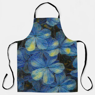 Dreamy flowers in Vincent Van Gogh art style. Arti Apron