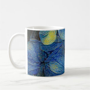 Dreamy flowers in Vincent Van Gogh art style. Arti Coffee Mug