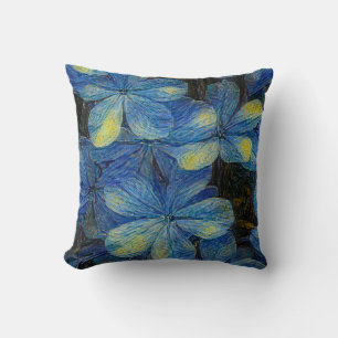 Dreamy flowers in Vincent Van Gogh art style. Arti Cushion