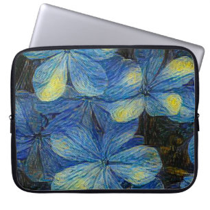 Dreamy flowers in Vincent Van Gogh art style. Arti Laptop Sleeve