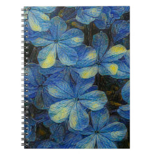 Dreamy flowers in Vincent Van Gogh art style. Arti Notebook